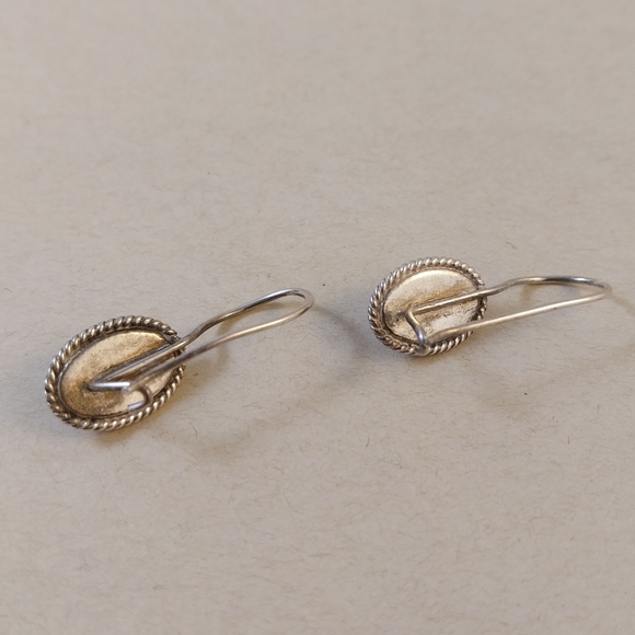 Sterling Silver Baltic Amber Earrings - Picture 7 of 11